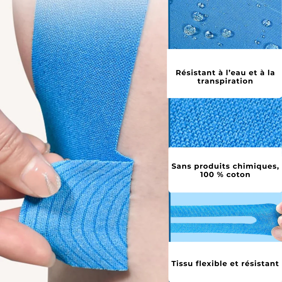 Bande de Kinésio pour Genou – Soutien & Soulagement des Douleurs