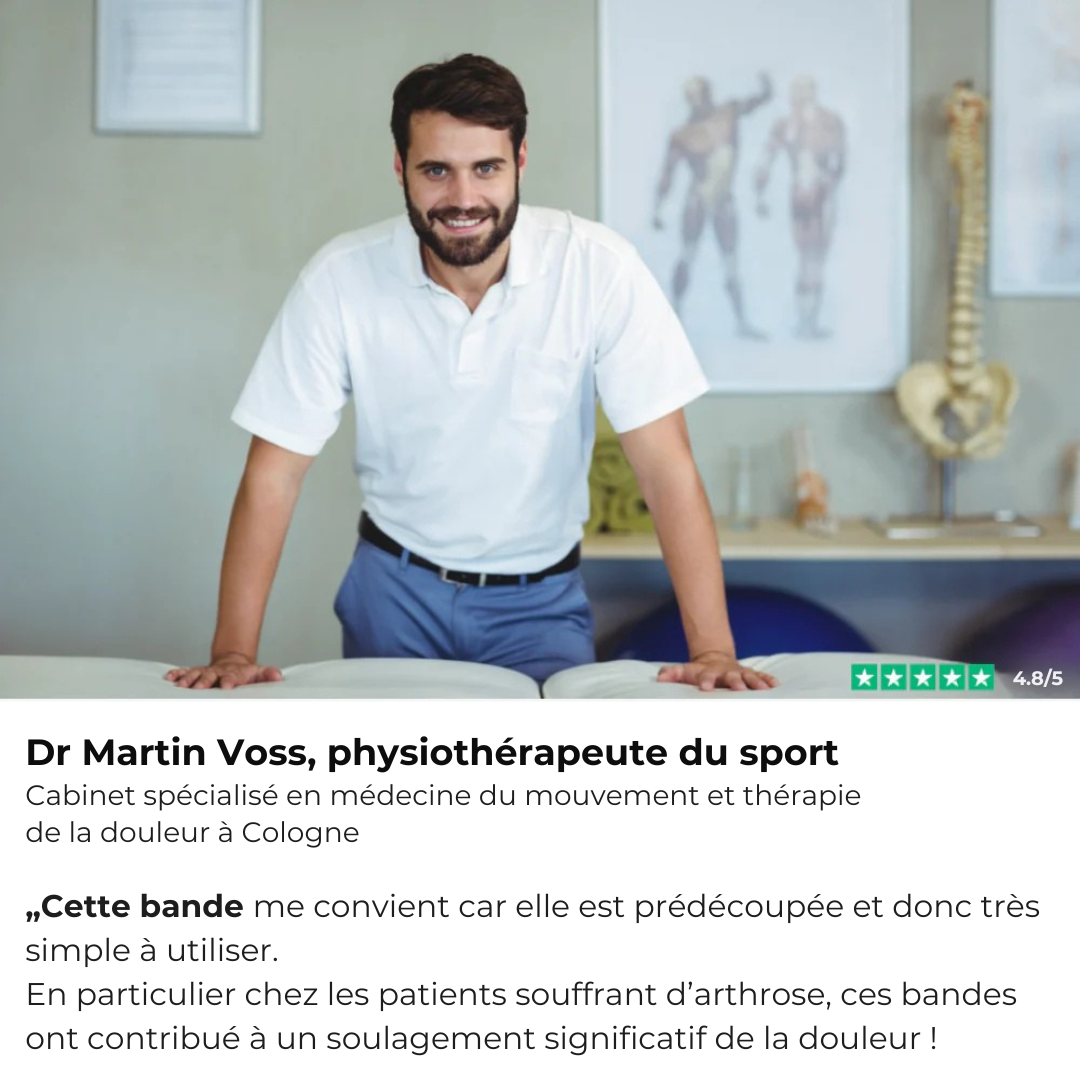 Bande de Kinésio pour Genou – Soutien & Soulagement des Douleurs