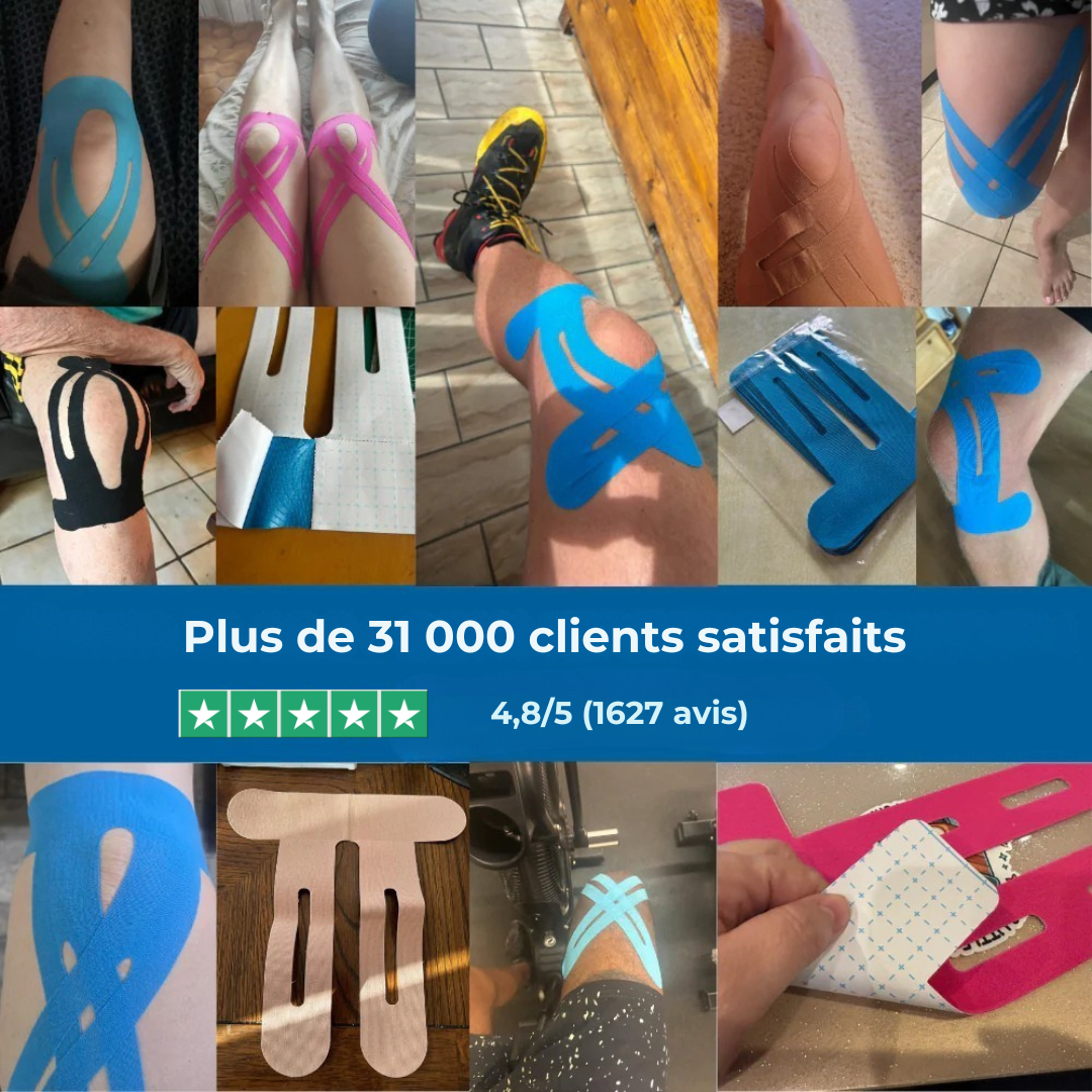 Bande de Kinésio pour Genou – Soutien & Soulagement des Douleurs