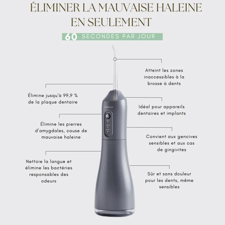 Hydropulseur Dentaire Rechargeable