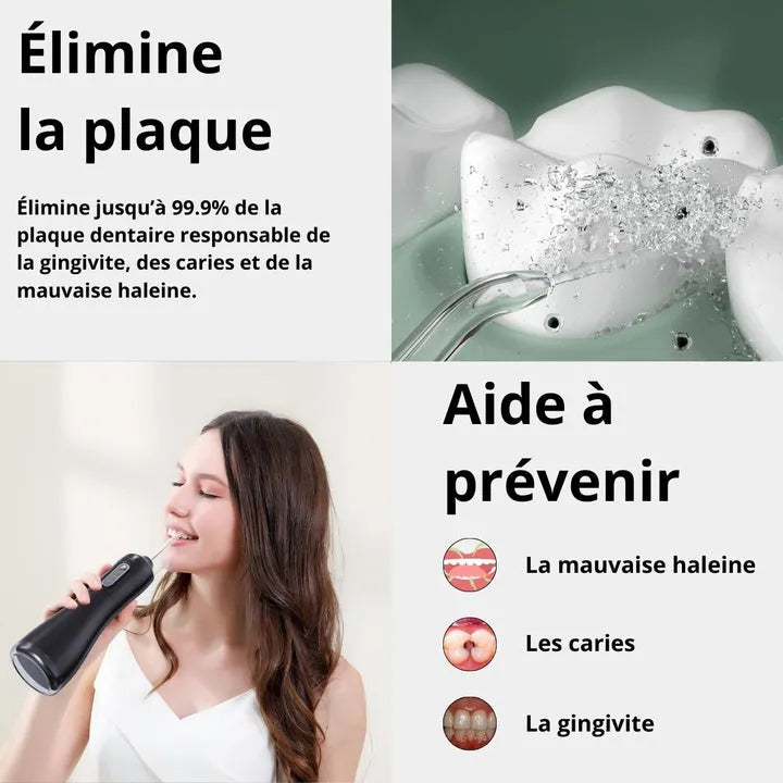 Hydropulseur Dentaire Rechargeable