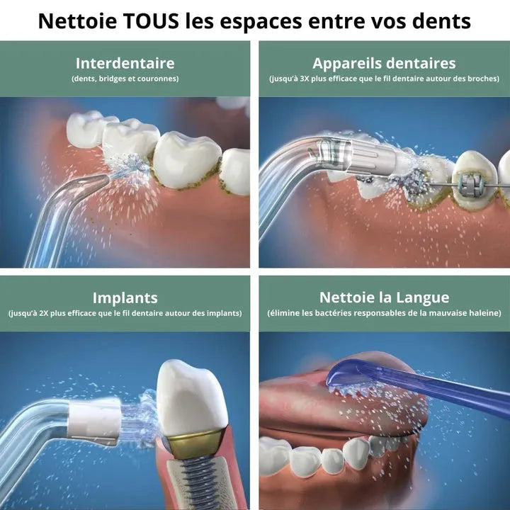 Hydropulseur Dentaire Rechargeable