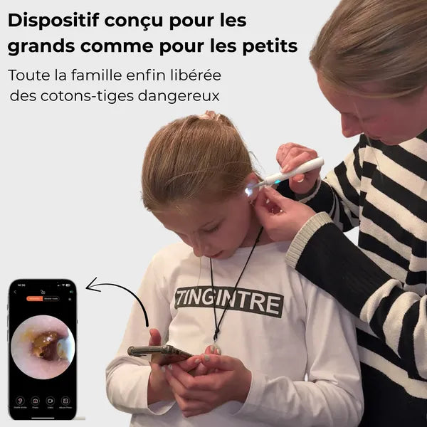 Nettoyeur d’oreilles avec caméra HD