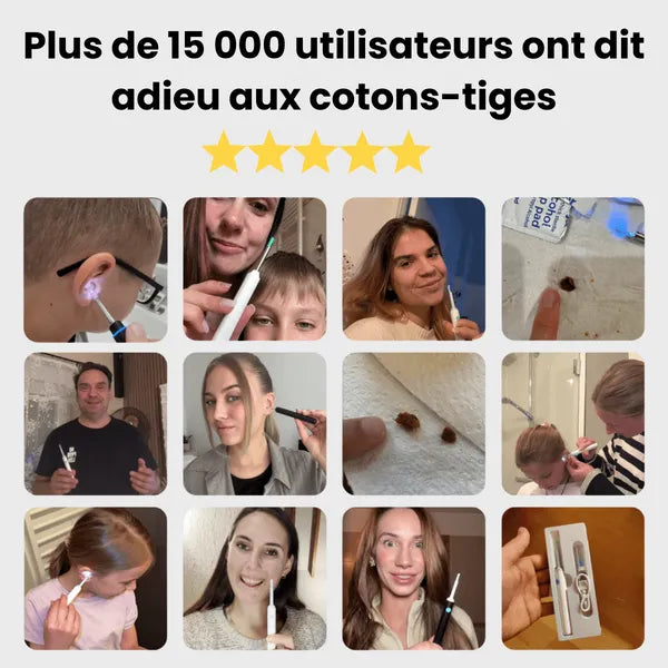 Nettoyeur d’oreilles avec caméra HD